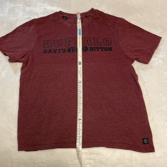 Burgundy Buffalo tshirt, size large. - Picture 2 of 5